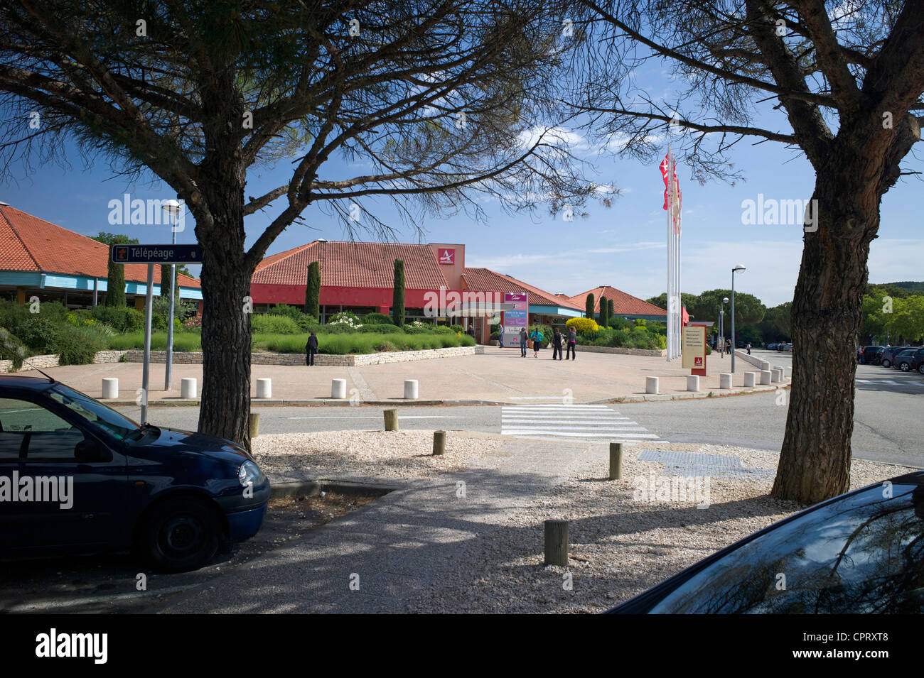 Autobahnraststätten, Montelimar, Frankreich Stockfoto