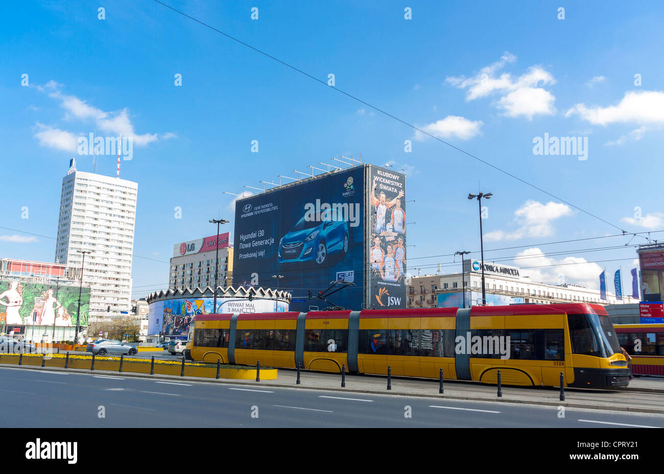 Stadtzentrum in Warschau, Polen Stockfoto