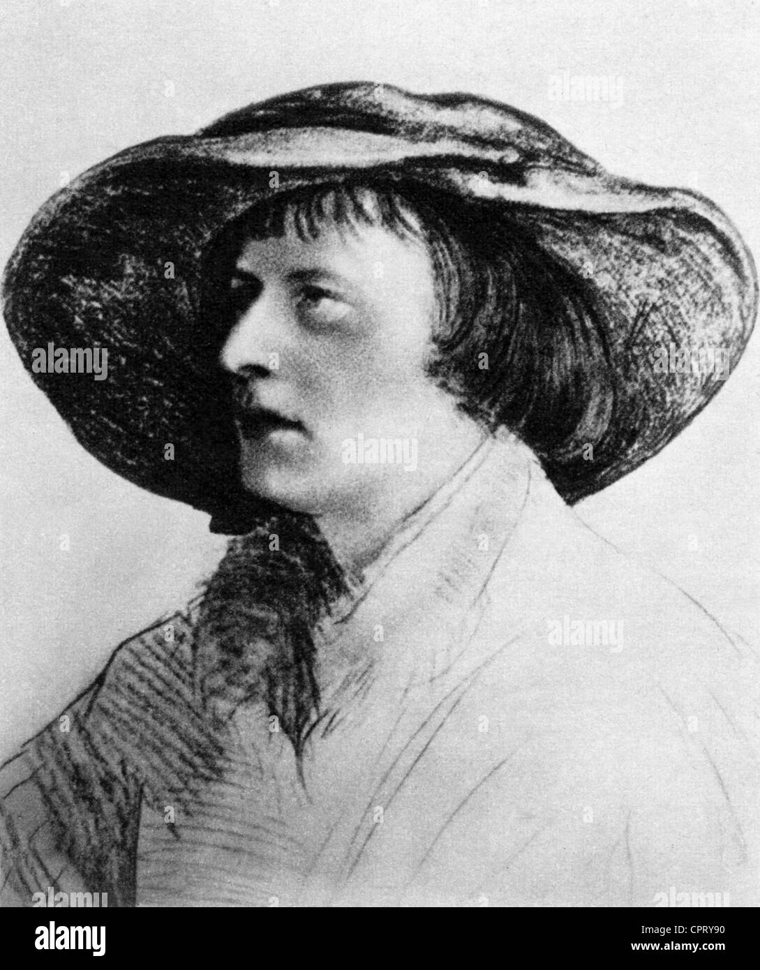 Paracelsus, Philippus (Theophrastus Bombastus von Hohenheim), November 1493 - 24.9.1541, Schweizer Arzt, Gelehrter, Porträt, im Alter von 33 Jahren, Zeichnung von Hans Holbein dem Jüngeren, ca. 1520, Stockfoto