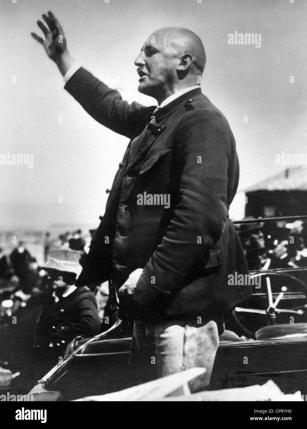 Streicher, Julius, 12.2.1885 - 16.10.1946, deutscher Politiker (NSDAP), Gauleiter von Franken 1929 - 16.2.1940, Rede auf dem Hesselberg, Mittelfranken, 1933, Stockfoto