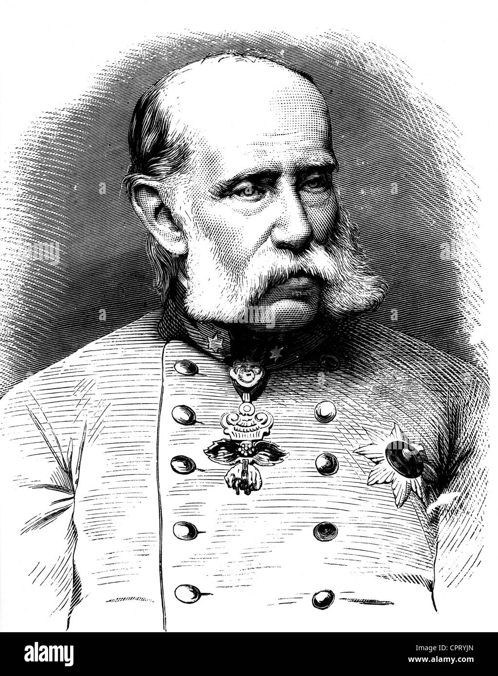 Franz Karl, 7.12.1802 - 8.3.1878, Erzherz von Österreich, Porträt, Holzgravur, ca. 1870, Stockfoto