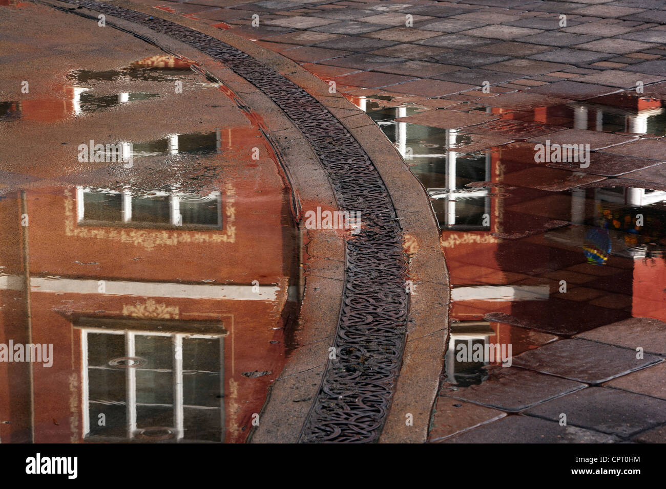Straße Reflexionen in Lionshead Village - Vail, Colorado USA Stockfoto