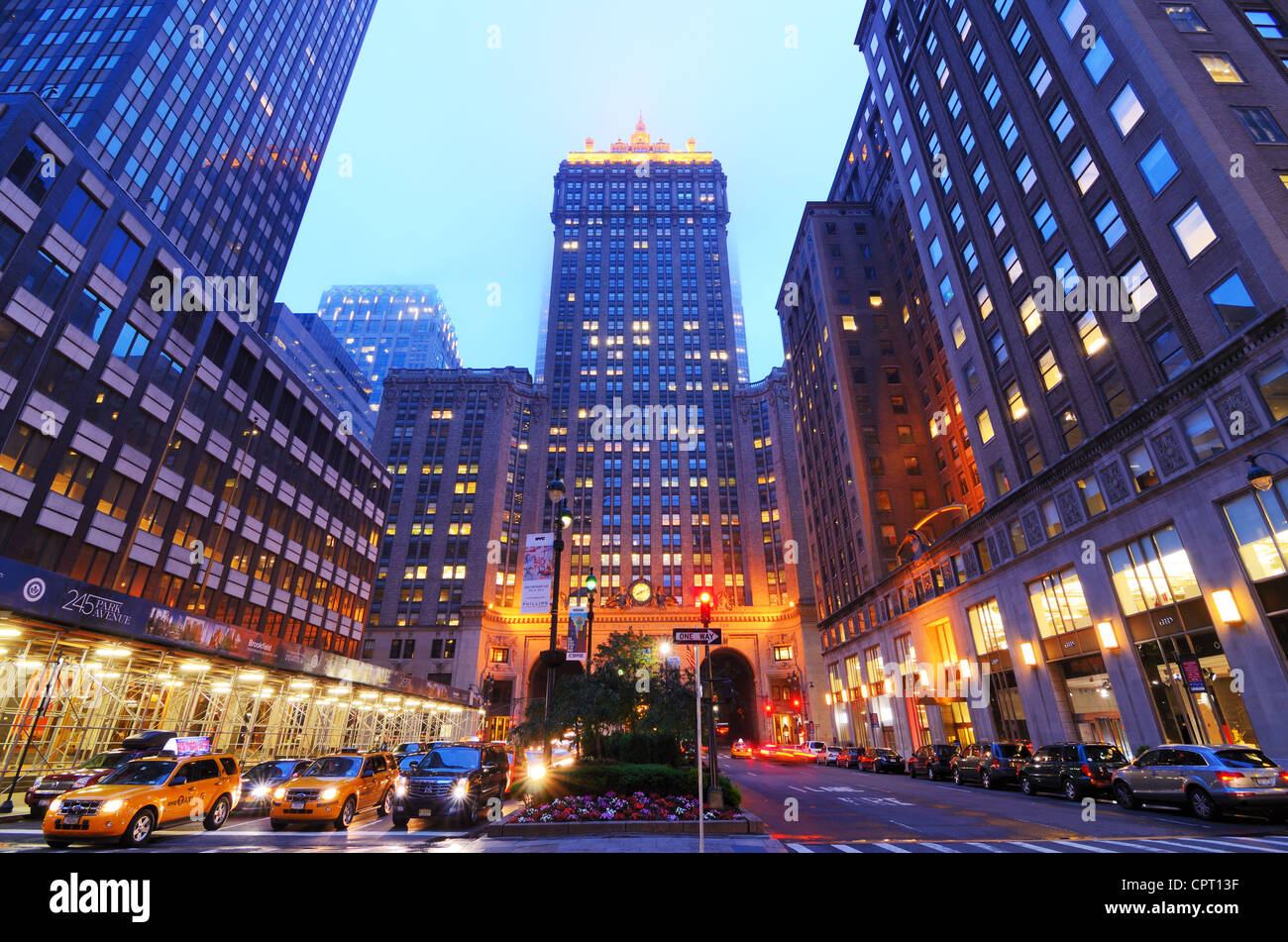 Helmsley Gebäude an der Park Avenue in New York City. Stockfoto