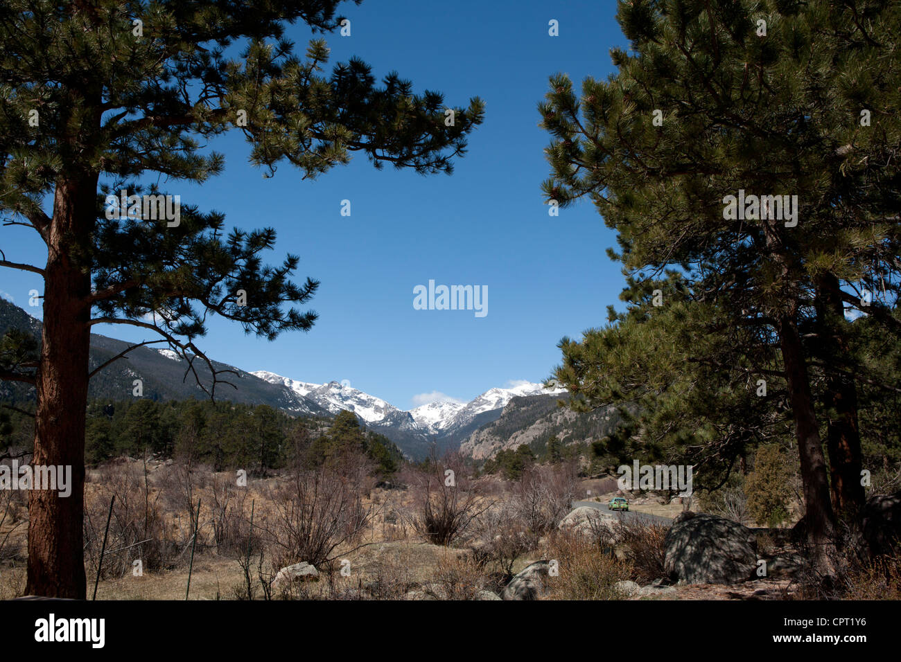 Rocky Mountain Nationalpark Vista - Estes Park, Colorado, USA Stockfoto