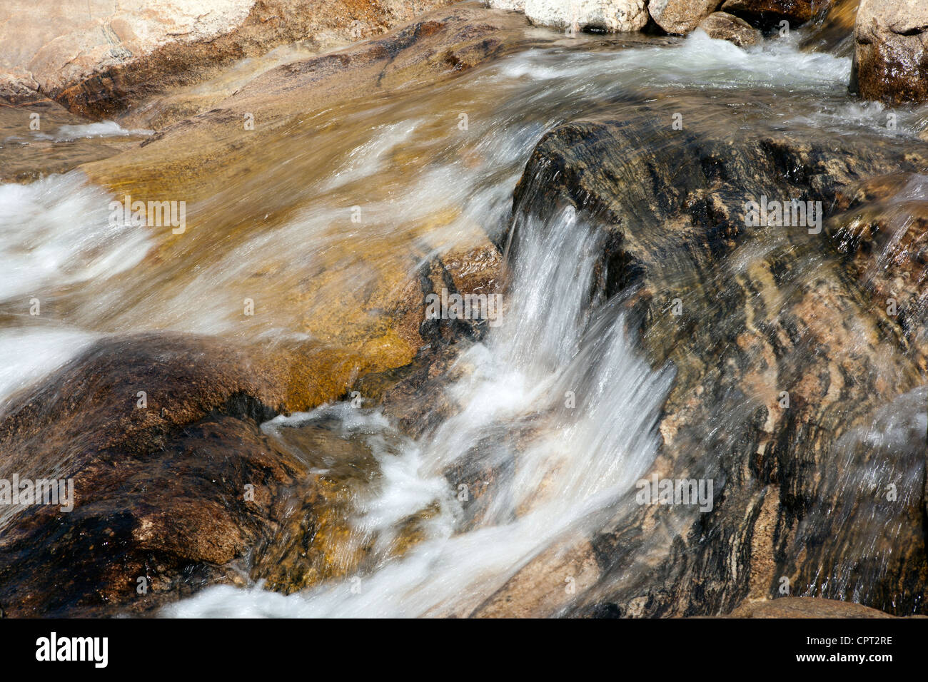 Schwemmfächer Wasserfall - Rocky Mountain Nationalpark - Estes Park, Colorado USA Stockfoto