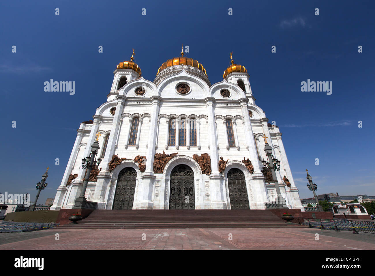 Christ-Erlöser-Kathedrale - die Hauptkirche der russisch-orthodoxen Kirche in Moskau Stockfoto