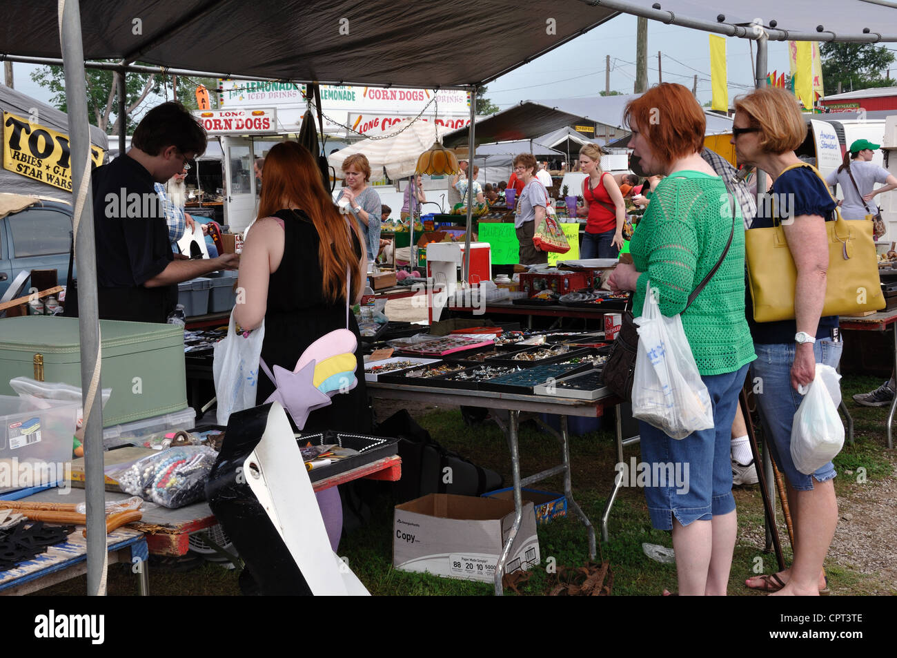 Ersten Montag Fachbesuchertage Flohmarkt in Canton, Texas, USA - älteste und größte Flohmarkt in den USA Stockfoto