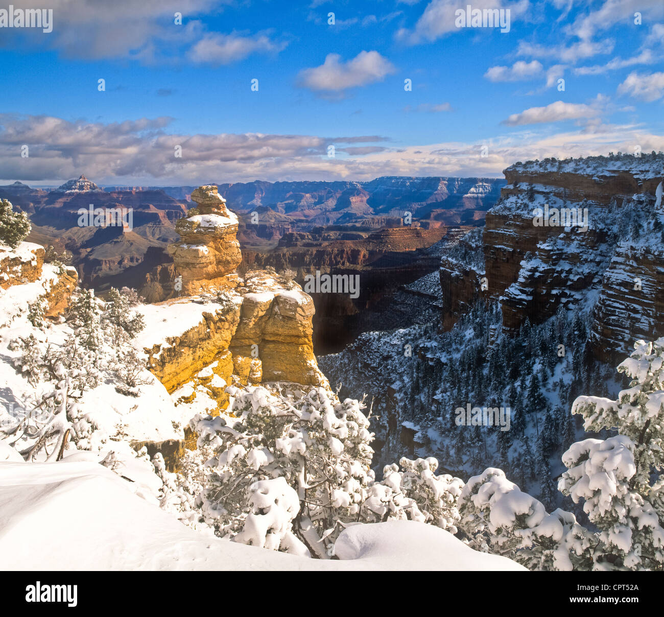 Der Grand Canyon ist einer steilen Schlucht durch den Colorado River in den Vereinigten Staaten befindet sich in Arizona geschnitzt. Stockfoto