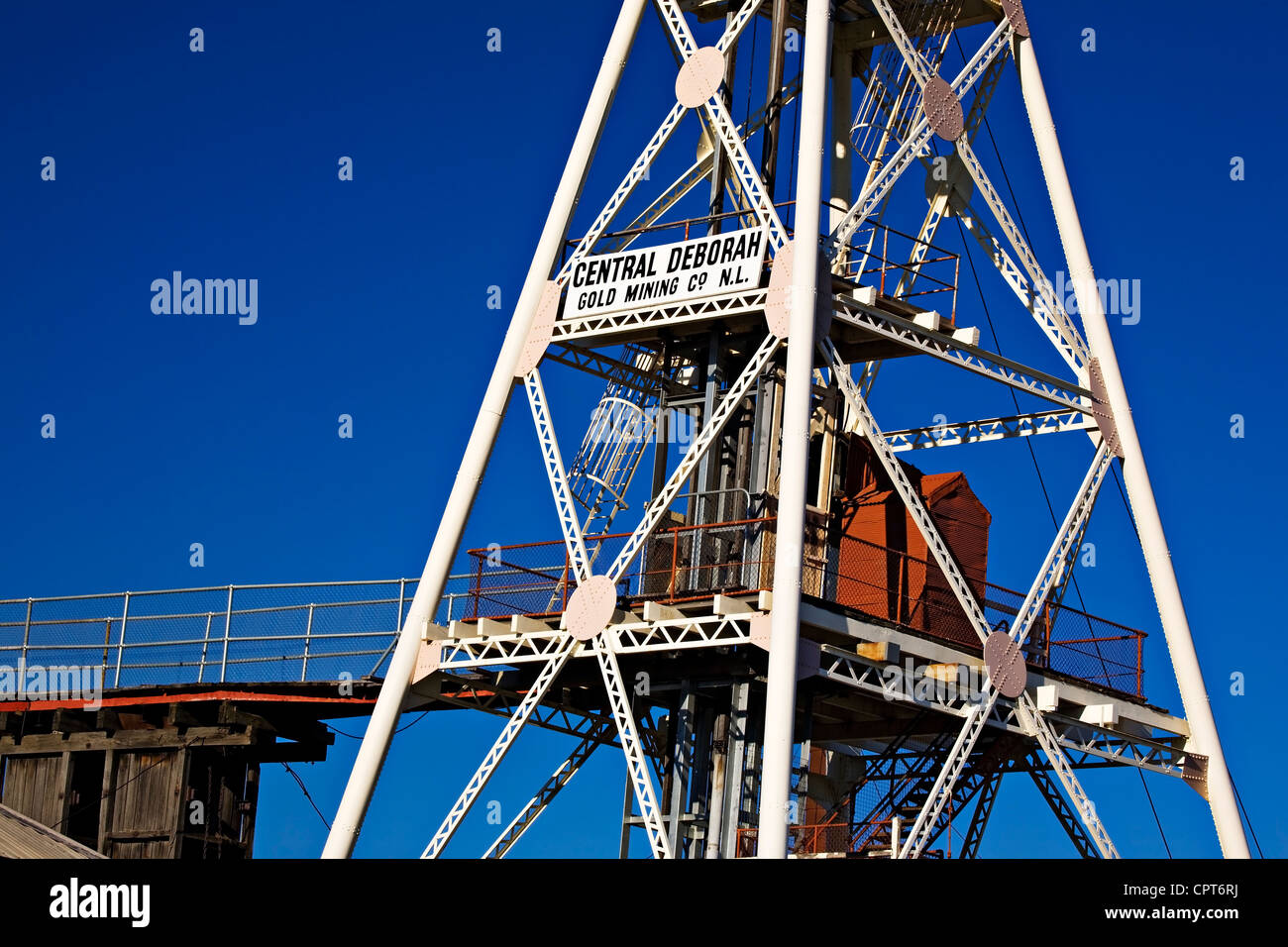 Bendigo Australien / zentrale Deborah Goldmine. Stockfoto