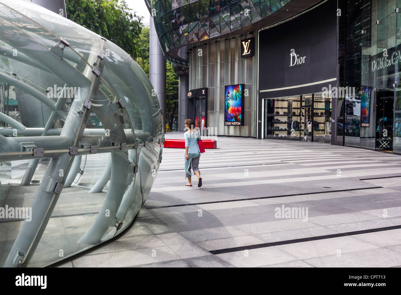 Ionen-Zentrum Orchard Road Singapur Stockfoto