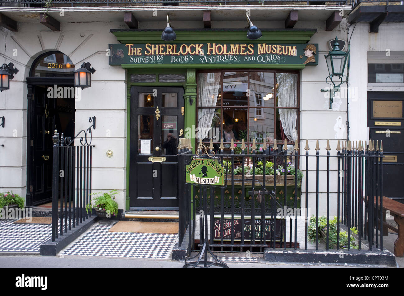 Sherlock Holmes Museum in der 221 b Baker Street in London Stockfotografie Alamy