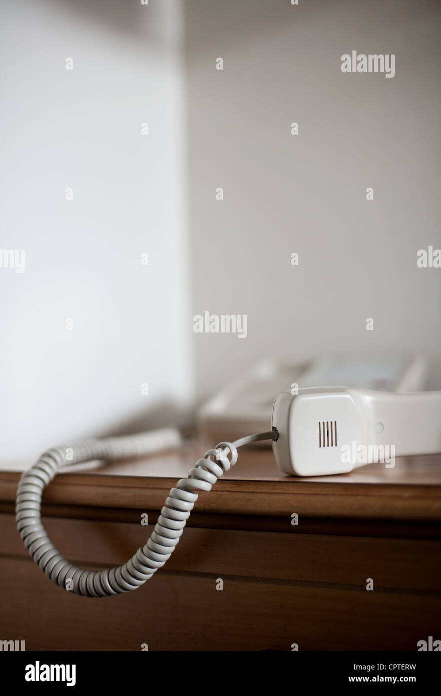 Telefonhörer ab Stockfoto