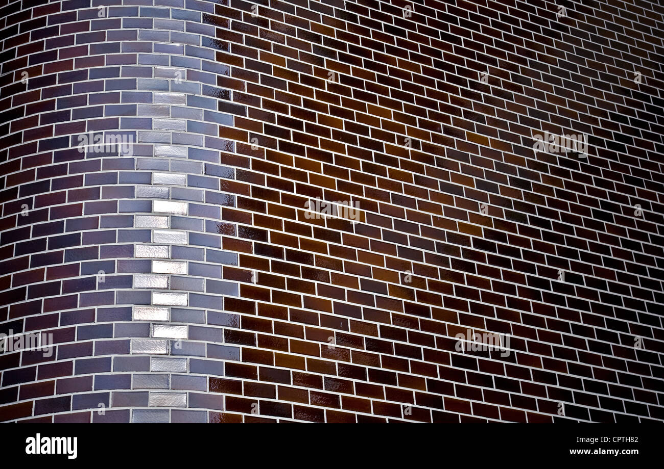 Abstrakte dunklen Hintergrund mit abgeschrägten Ecke des dekorativen Mauer Stockfoto