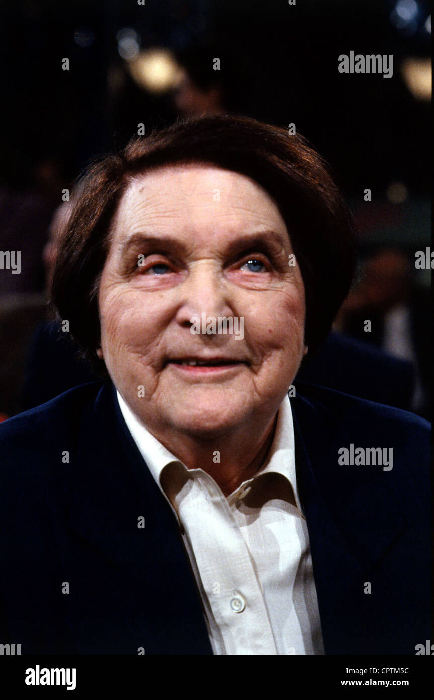 Maltzan, Gräfin Maria von, 25.3.1909 - 12.11.1997, Deutsche Biologin, Mitglied des Deutschen Widerstands gegen den Nationalsozialismus, Porträt, 1991, Stockfoto