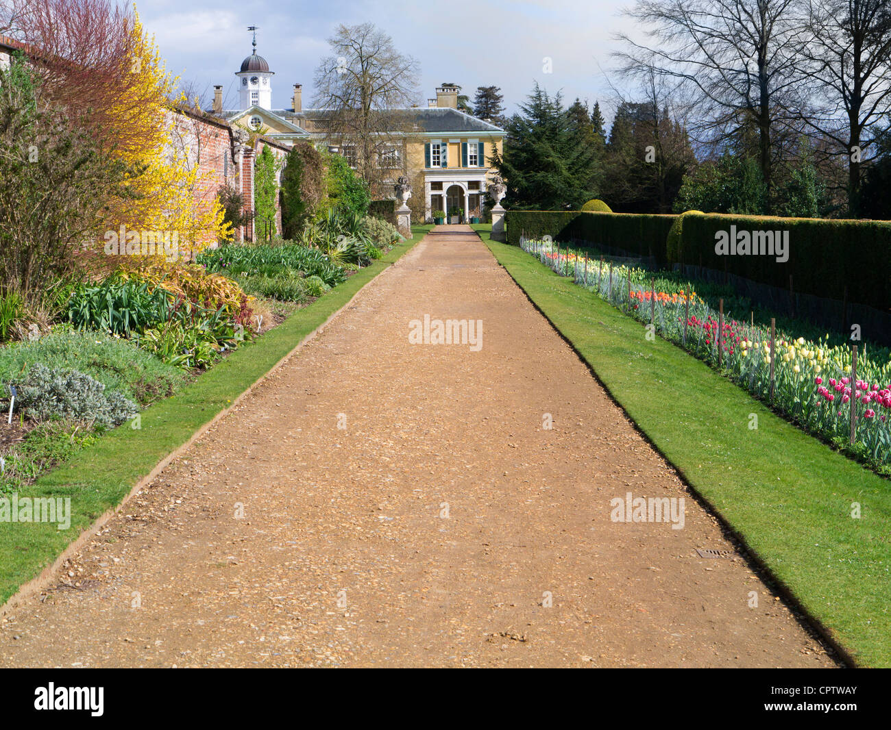 Die formale Gärten in Polesden Lacey, Surrey Stockfoto