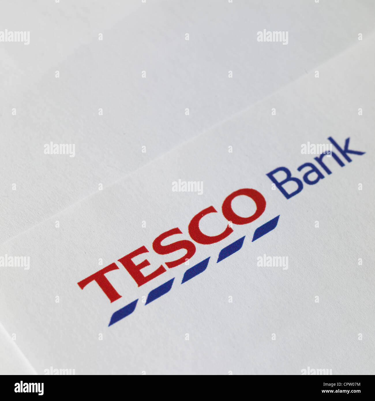 Tesco Bank Brief closeup Stockfoto