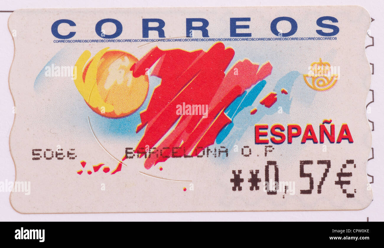 Spanien-Briefmarken Stockfoto