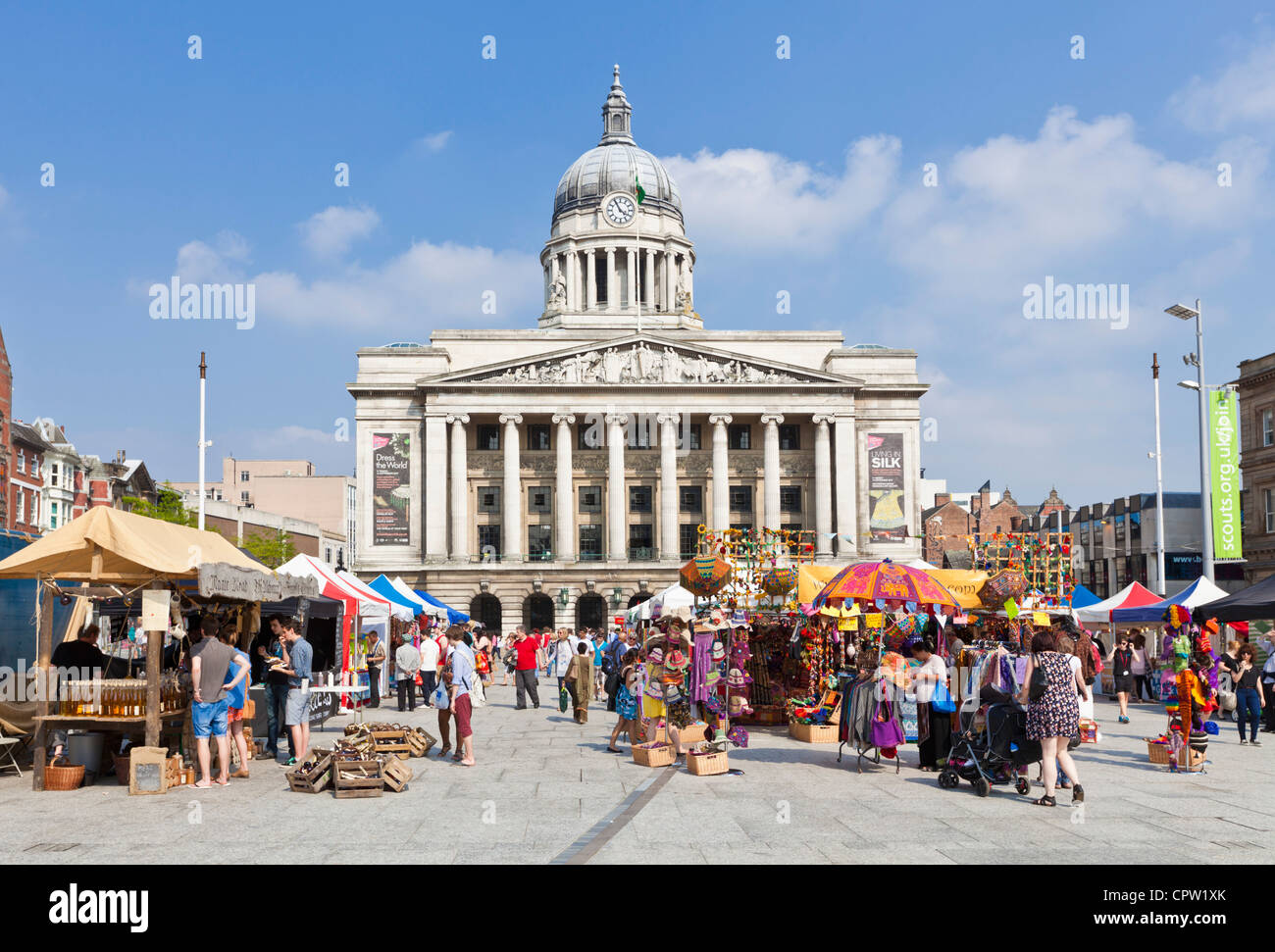Rathaus in Altmarkt Nottingham Nottinghamshire England GB UK Europe Stockfoto