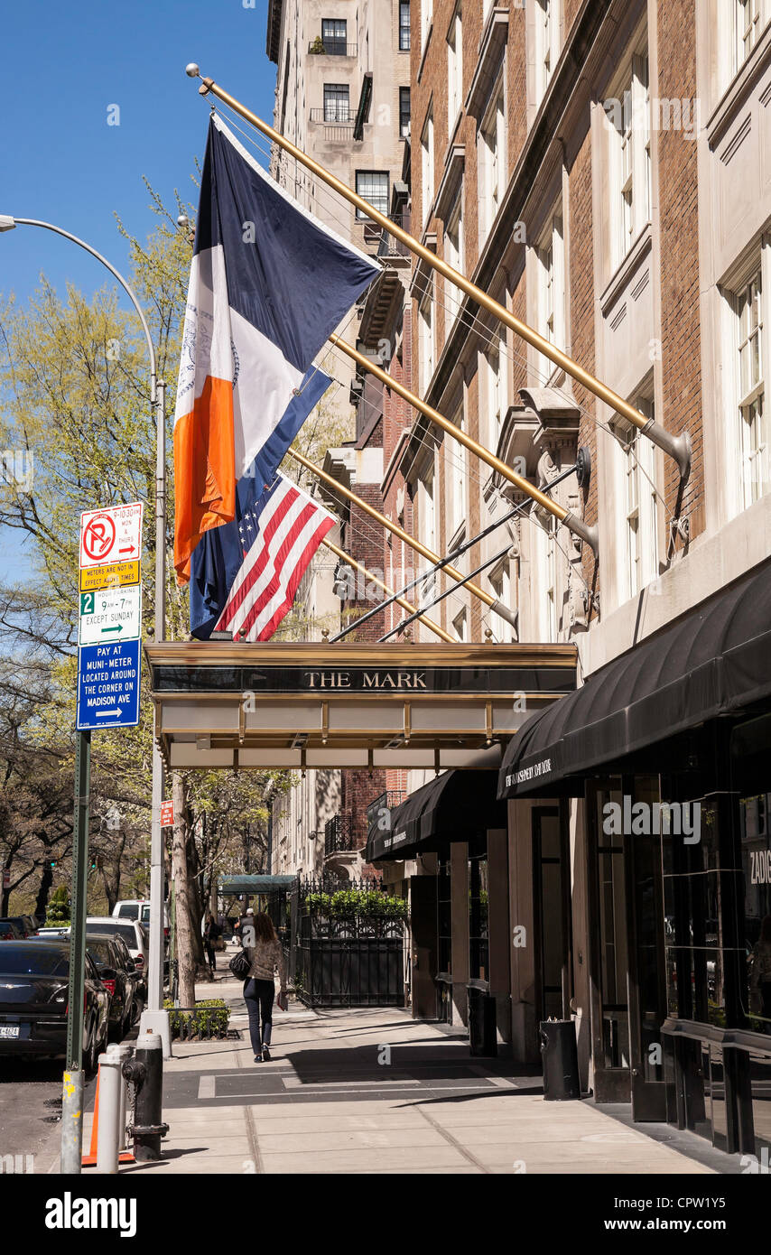 Das Mark Hotel Eingang, NYC Stockfoto