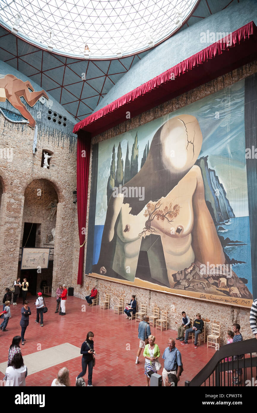Maquette die Kulisse für 'Labyrinth' - Dalí Theater und Museum in Figueres, Katalonien, Spanien Stockfoto