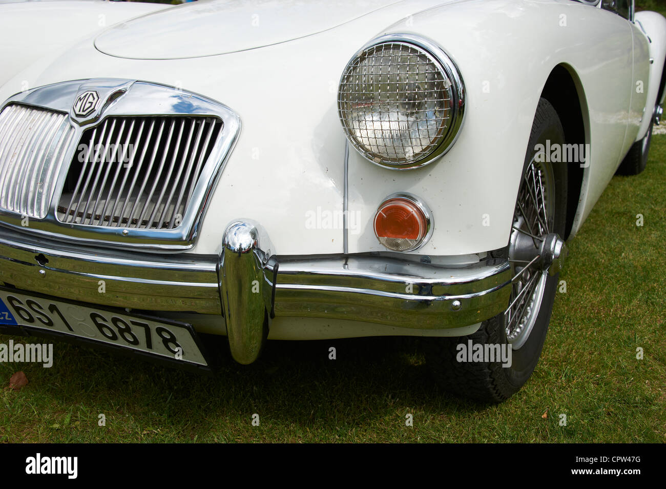 Klassische Oldtimer schließen sich - detail Stockfoto