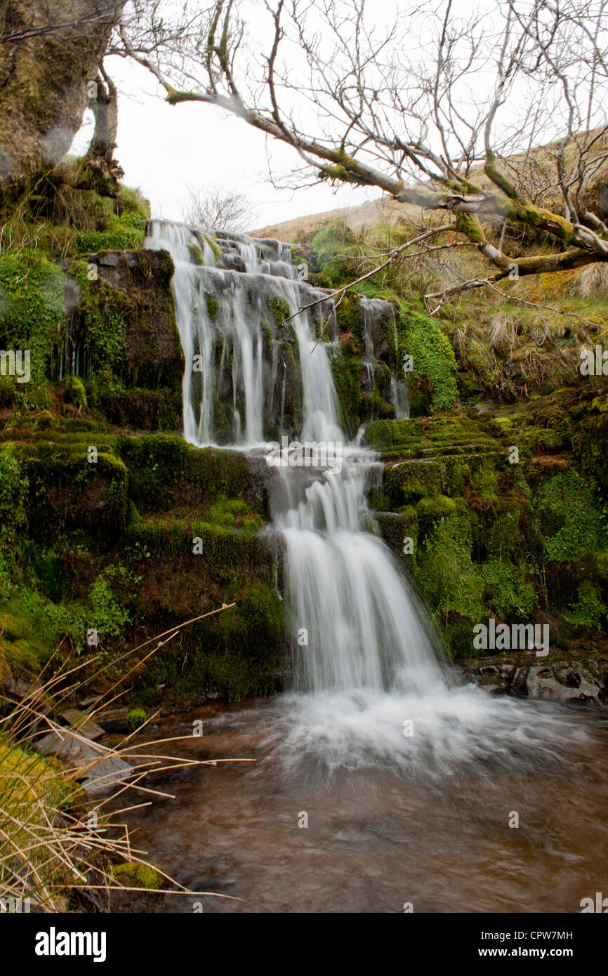Wasser Herbst Cwm Llwch Brecon Beacons South Wales Stockfoto