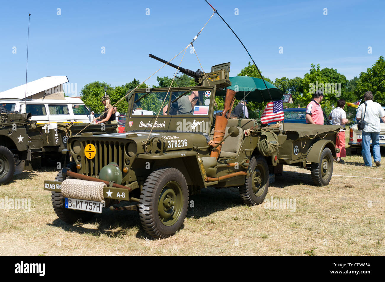 Auto Willys MB US Army Jeep Stockfoto