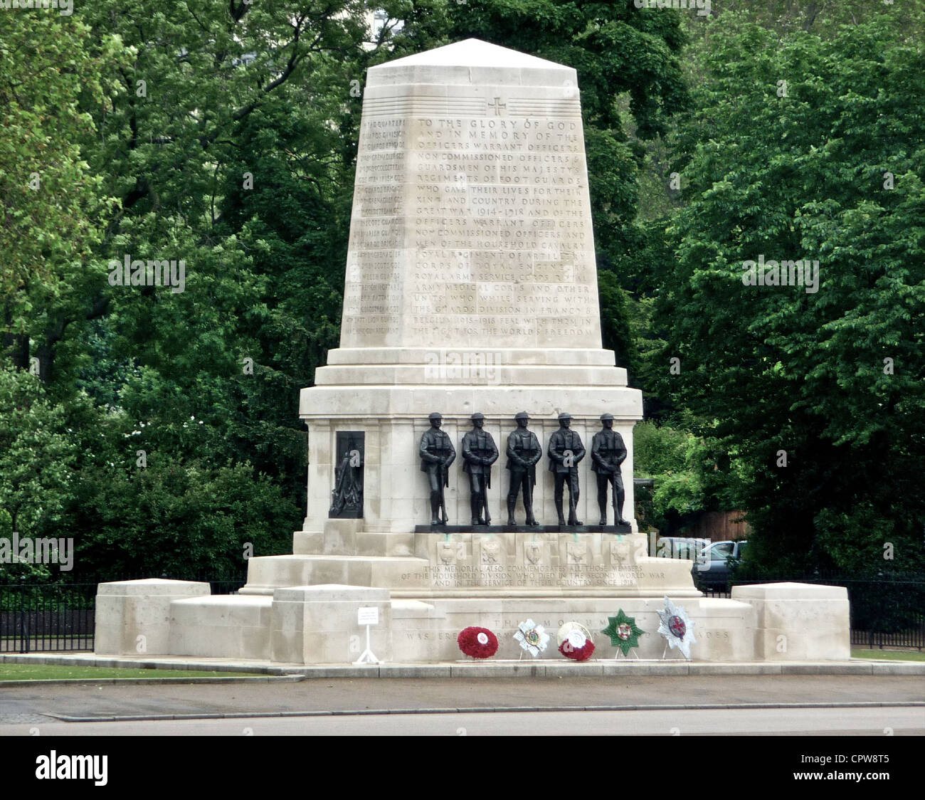 Kriegerdenkmal am Horse Guards Parade ground in London Stockfoto