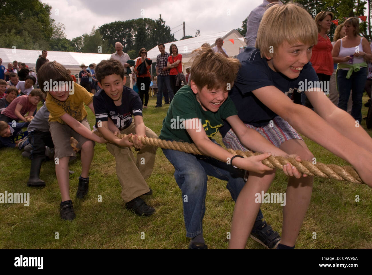 Tug o' war an dockenfield Fete & diamond Jubilee Celebration Day
