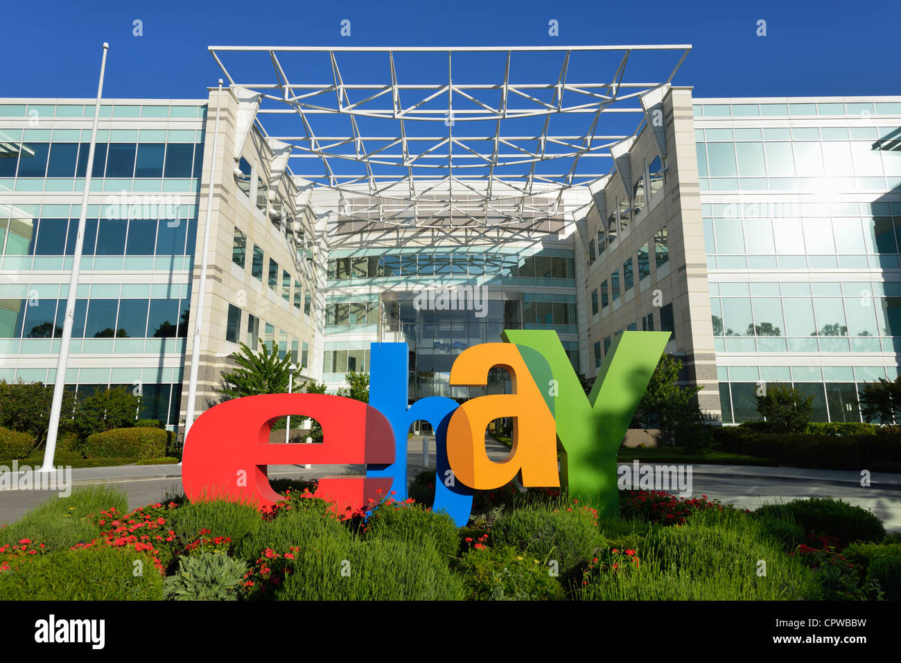 Hauptsitz von Ebay und Paypal Incorporated, San Jose CA Stockfoto