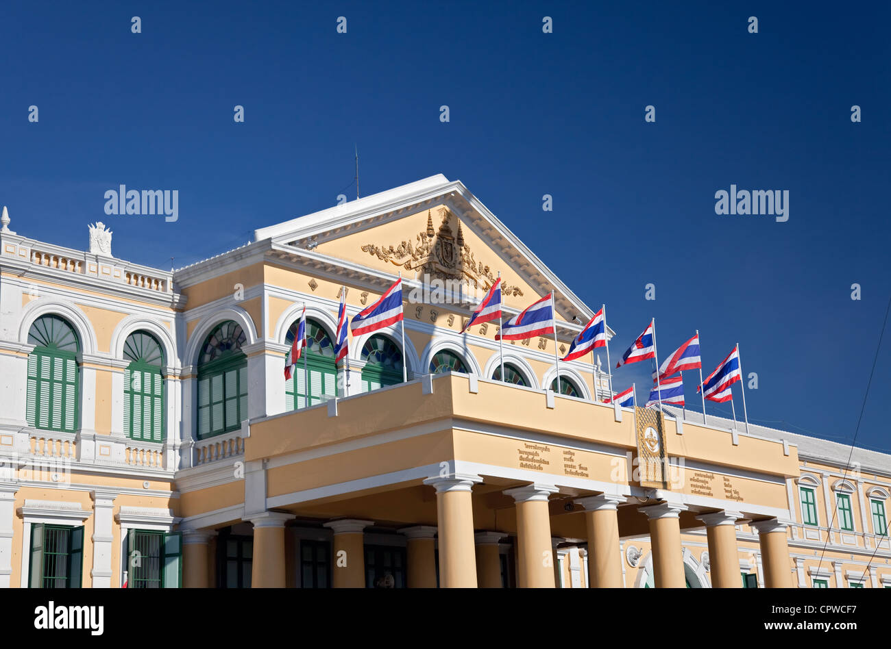 Bundesministerium der Verteidigung (Defense Ministry Hall), Ko Ratanakosin, Bangkok, Thailand Stockfoto
