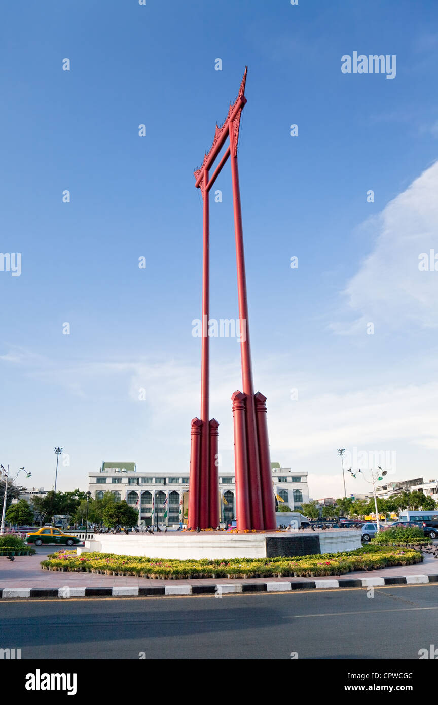 Die Riesenschaukel (Sao Ching Cha), Phra Nakhon, Bangkok, Thailand Stockfoto