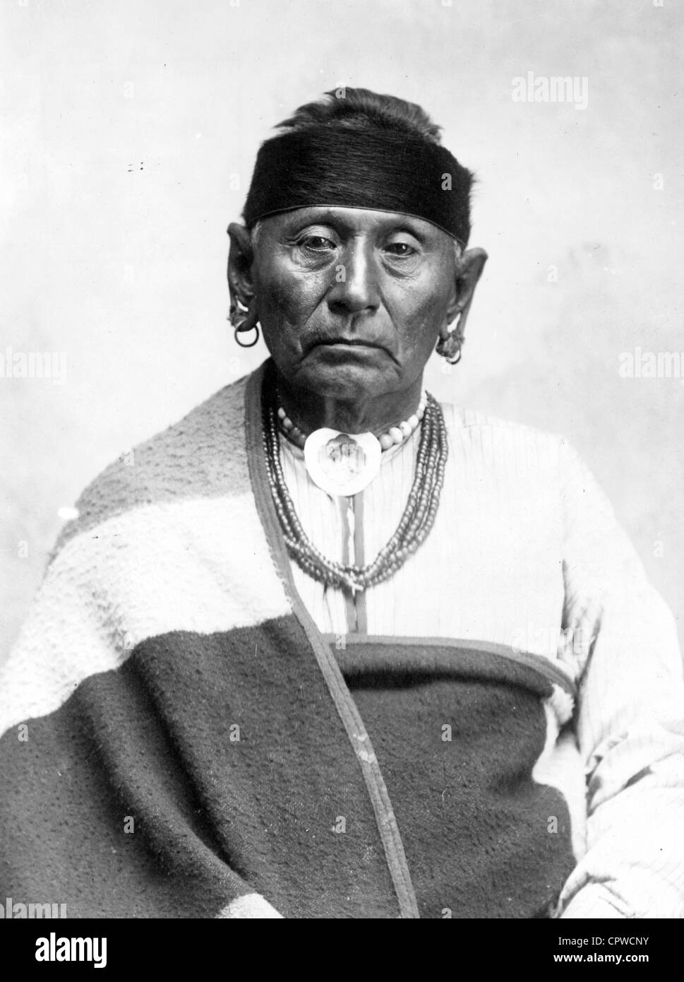"Bär Legs", ein Osage Indianer Stockfoto