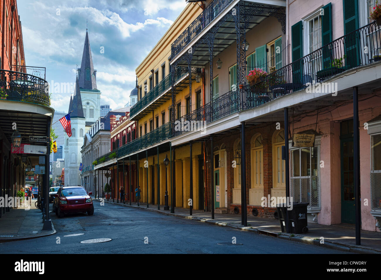 Das French Quarter, auch bekannt als das Vieux Carré in New Orleans Stockfoto