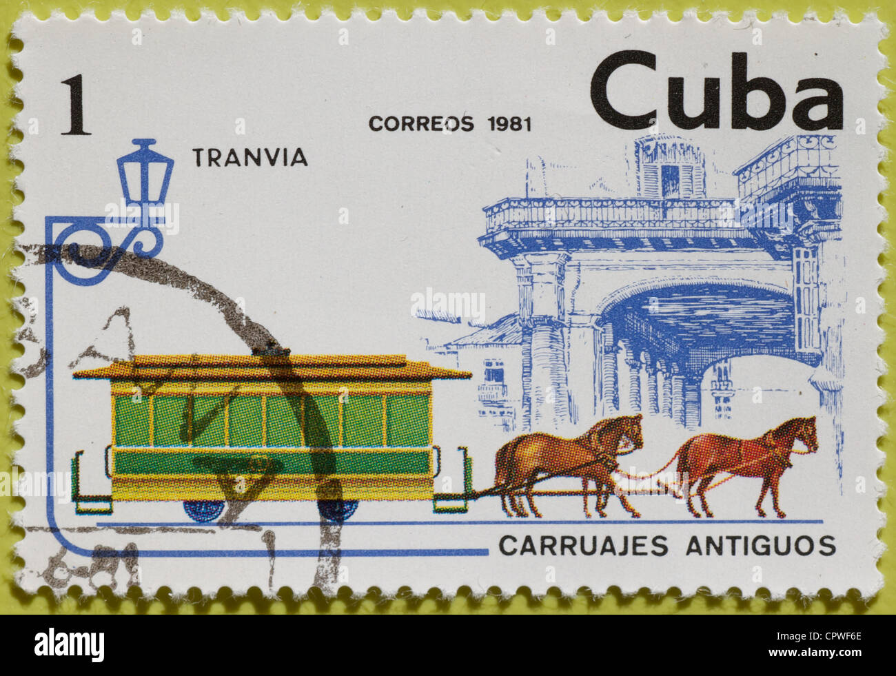 Kuba-Briefmarken Stockfoto