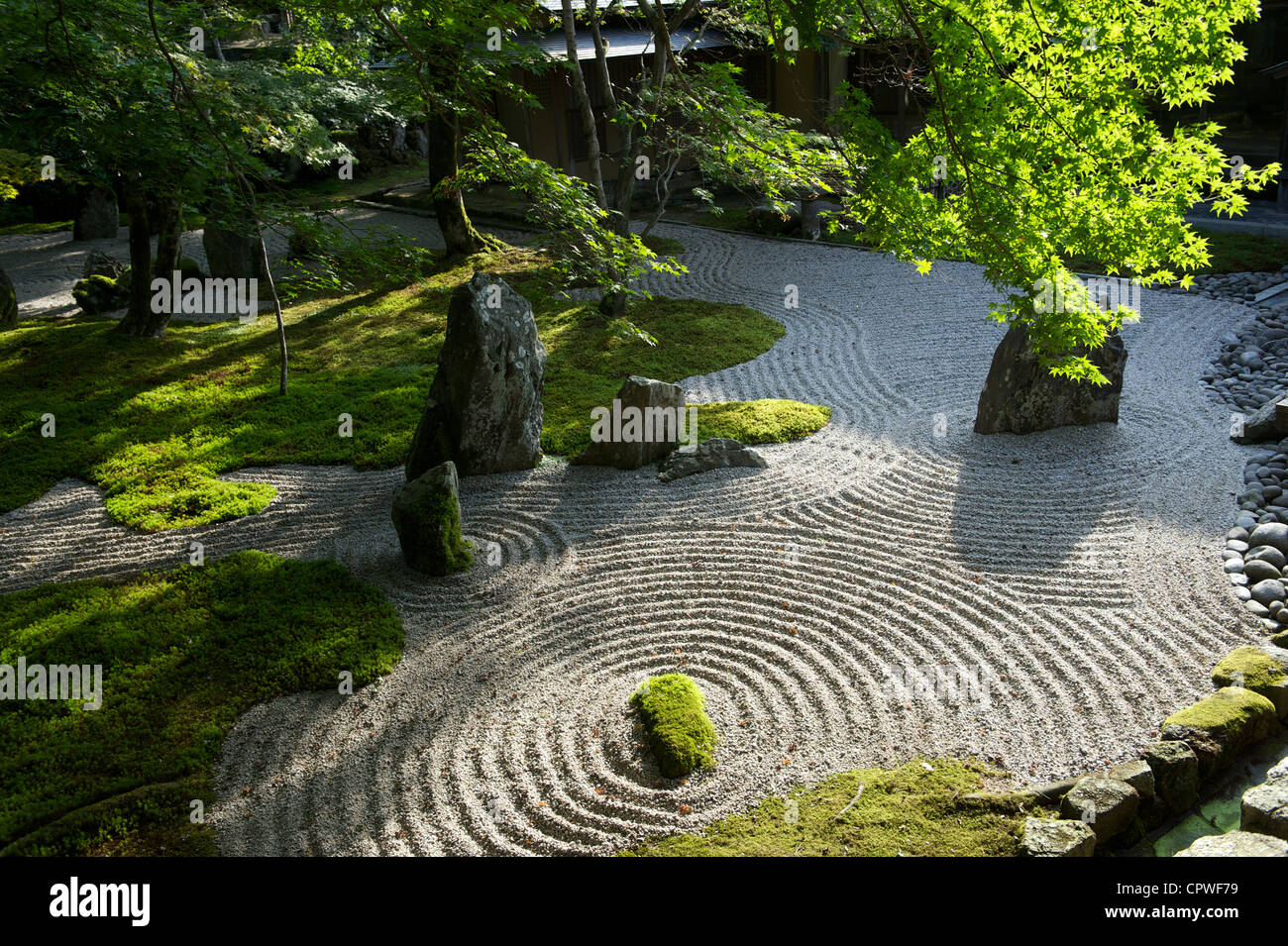 Garten der Komyozen-Ji-Tempel in Dazaifu, Fukuoka, Japan. 2010 Stockfoto