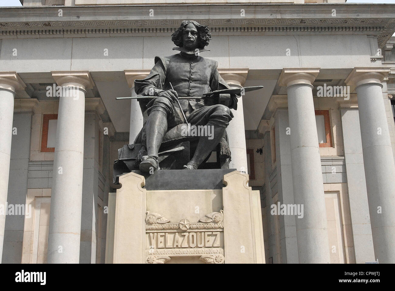 Velazquez-Statue vor dem Museo del Prado Madrid Spanien Stockfoto