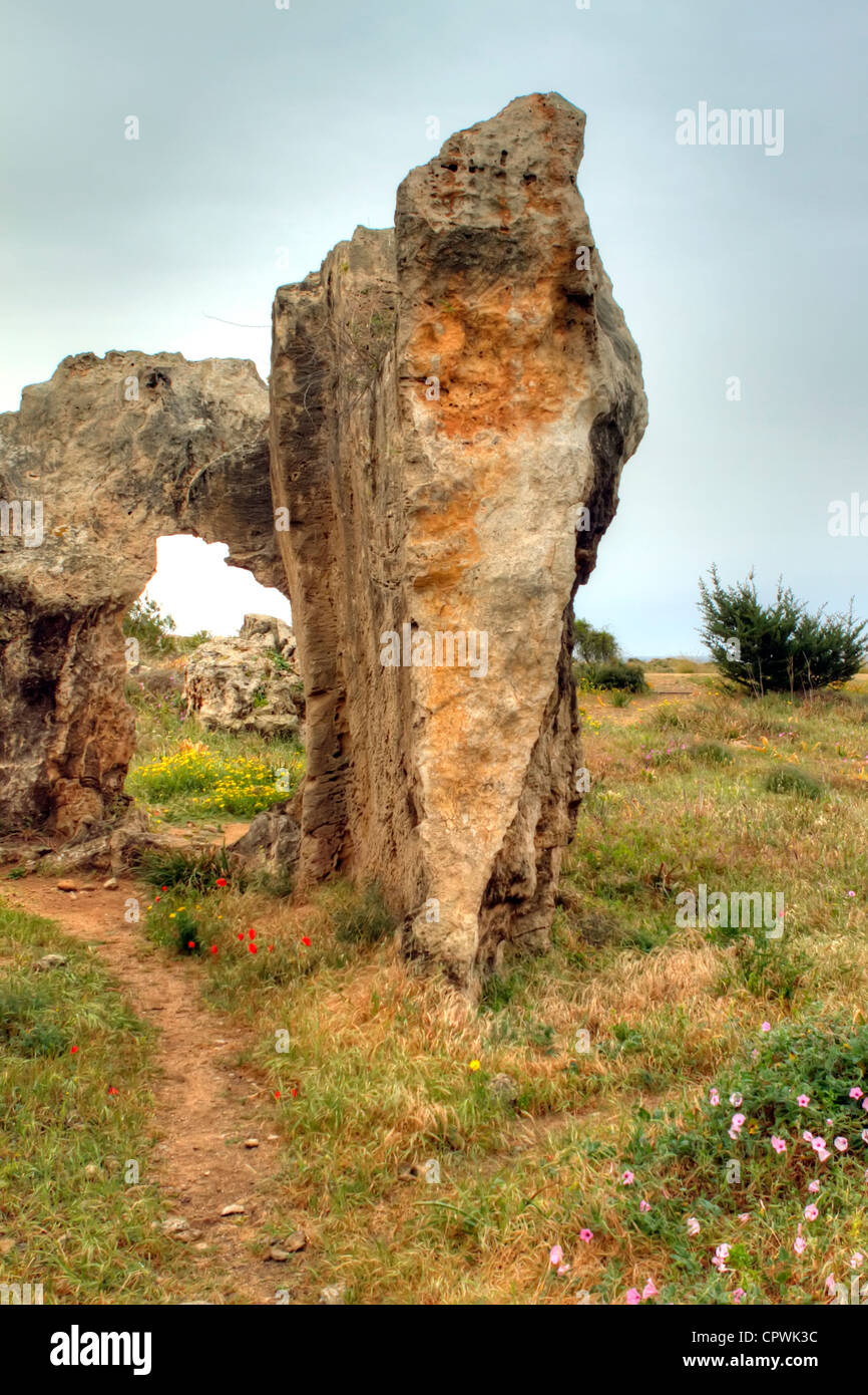 Alte Website der Königsgräber in Paphos, Zypern Stockfoto