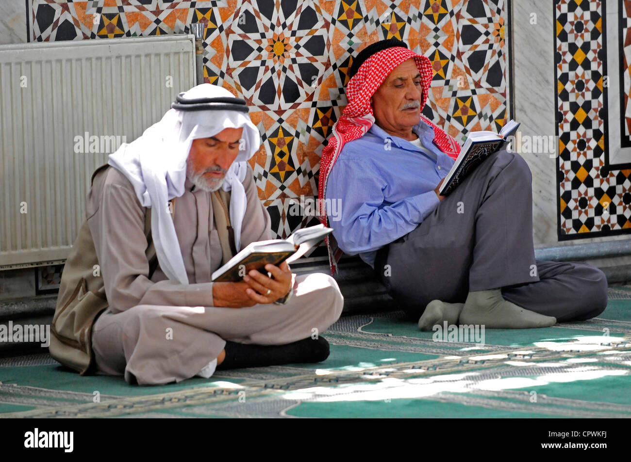 Asien Jordanien Amman King Hussein Moschee Stockfoto