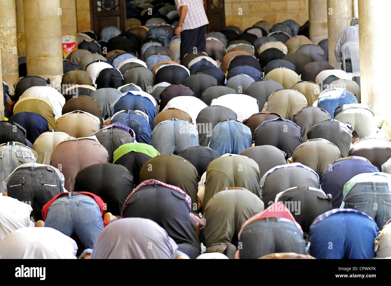 Asien Jordanien Amman King Hussein Moschee Stockfoto