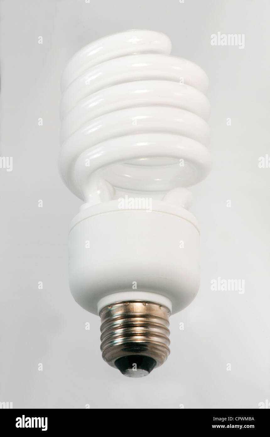 Kompakt-Leuchtstofflampe Stockfoto