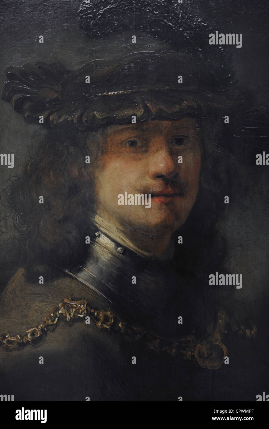 Govert (Govaert) Teuniszoon Flinck (1615-1660). Niederländischen Barock Maler des Goldenen Zeitalters. Büste von Rembrandt Büste, c. 1633. Stockfoto