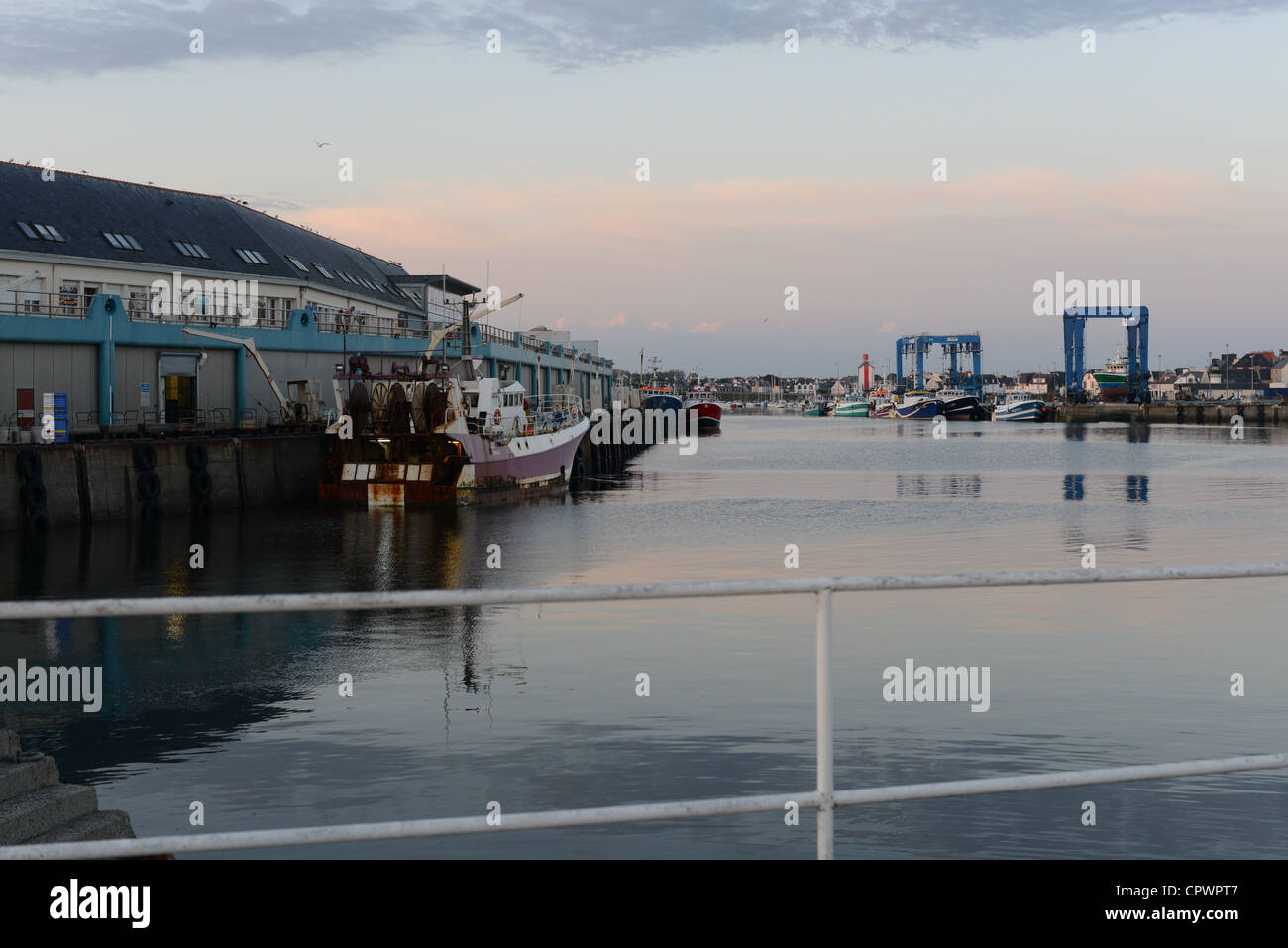 Hafen von Guilvinec Stockfoto
