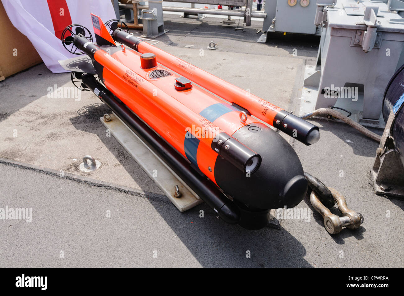 SeaFox Unterwasser Überwachung Fahrzeug Fernbedienung gesteuert Mini u-Boot. Stockfoto