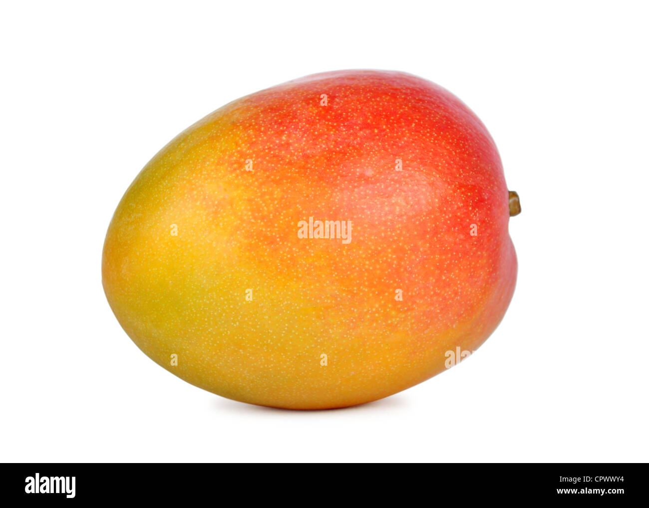 Mango-Frucht isoliert auf weißem Hintergrund Stockfoto