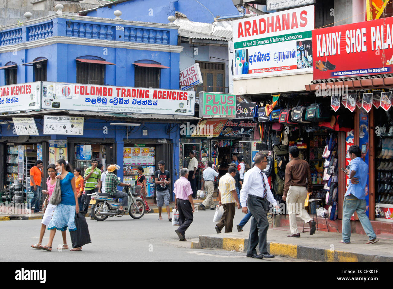 Die Innenstadt von Kandy, Sri Lanka Stockfoto