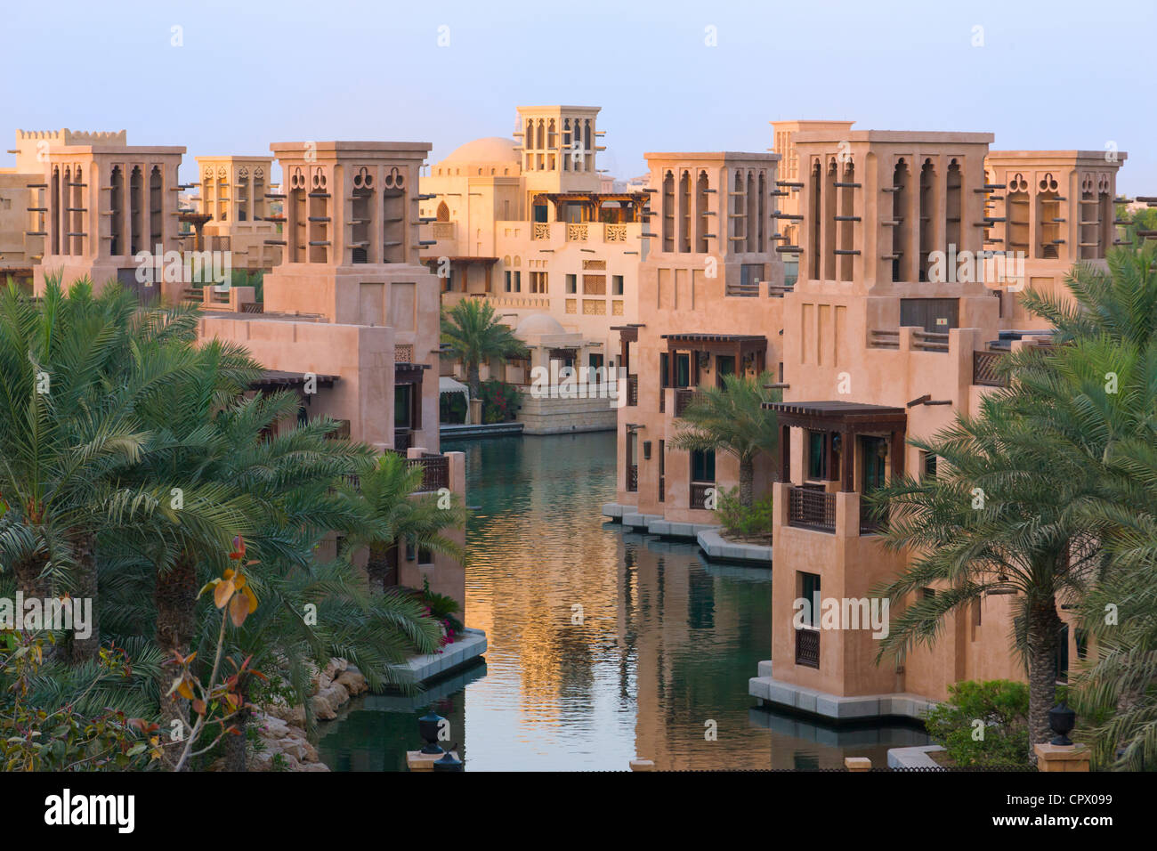 Traditionelle Wind Häuser, Dubai, Vereinigte Arabische Emirate Stockfoto