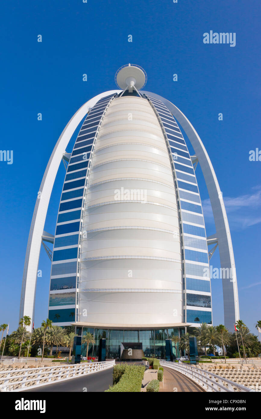 Burj Al Arab Hotel, Dubai, Vereinigte Arabische Emirate Stockfoto