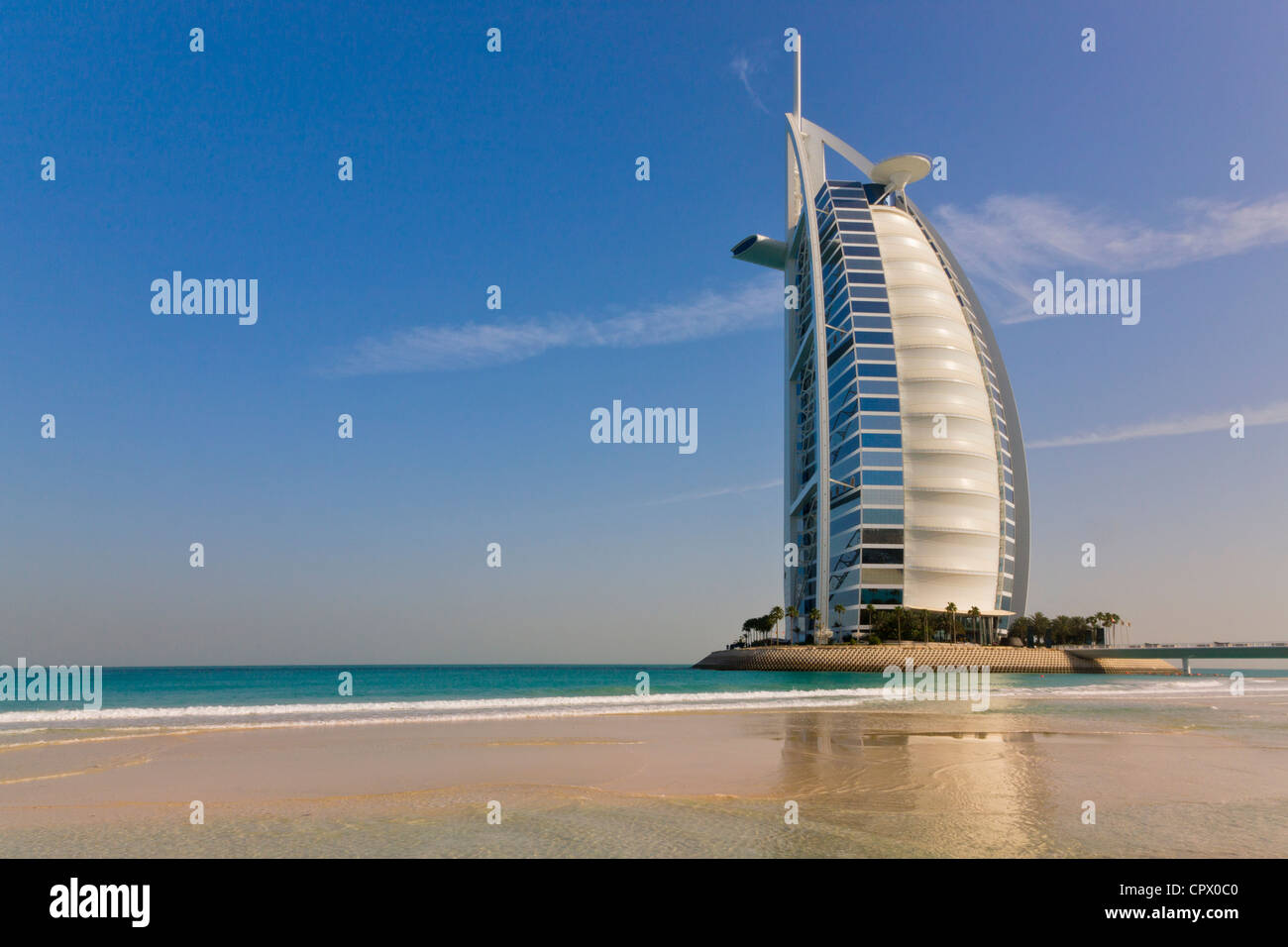 Burj Al Arab Hotel, Dubai, Vereinigte Arabische Emirate Stockfoto