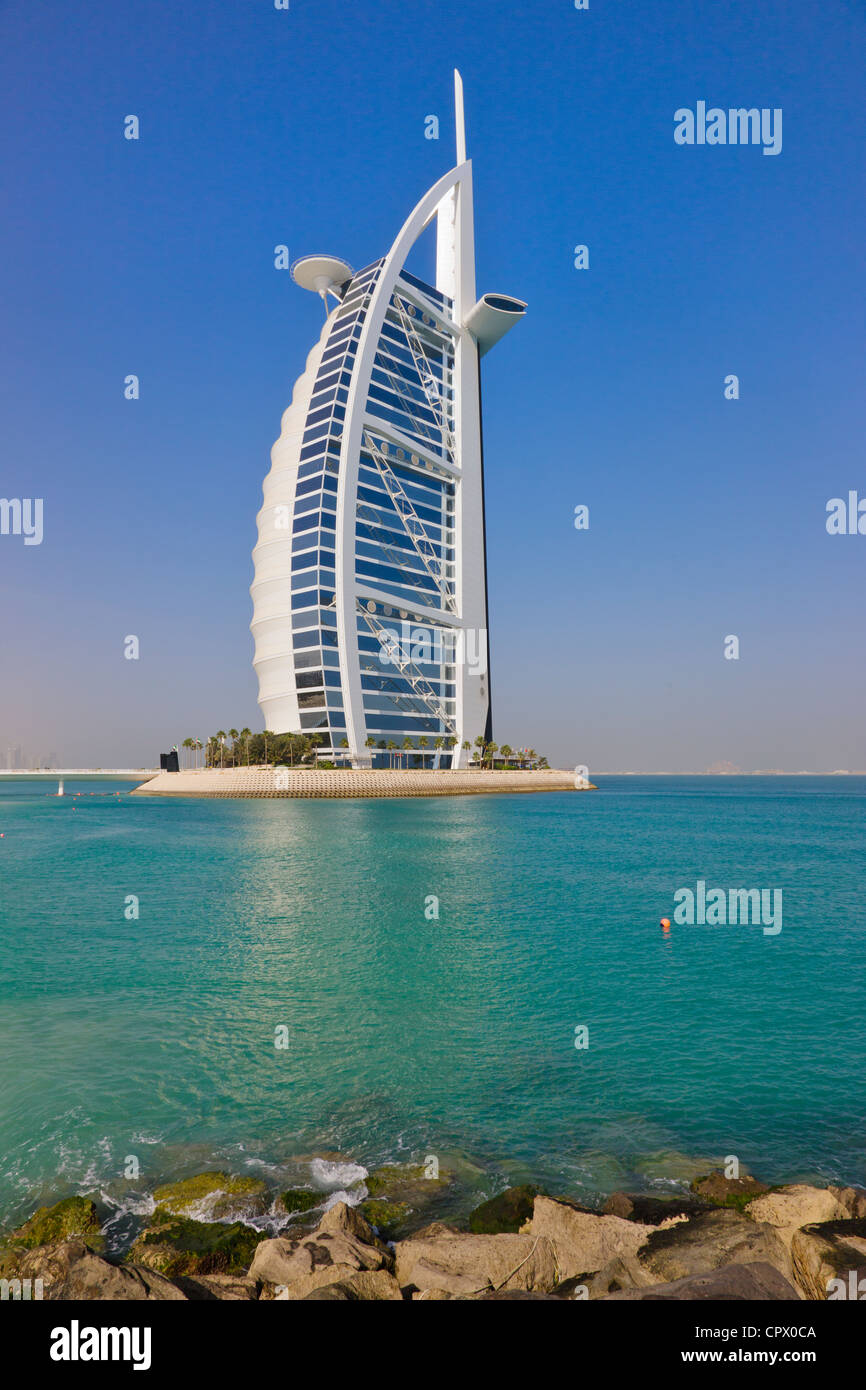 Burj Al Arab Hotel, Dubai, Vereinigte Arabische Emirate Stockfoto